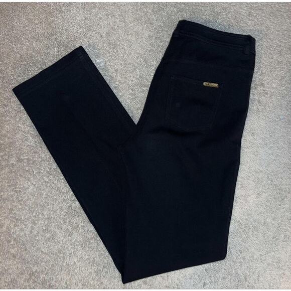 St. John Mid Rise 5 Pocket Slim Fit Casual Straight Pants Black Women's Size 2 - Picture 1 of 8